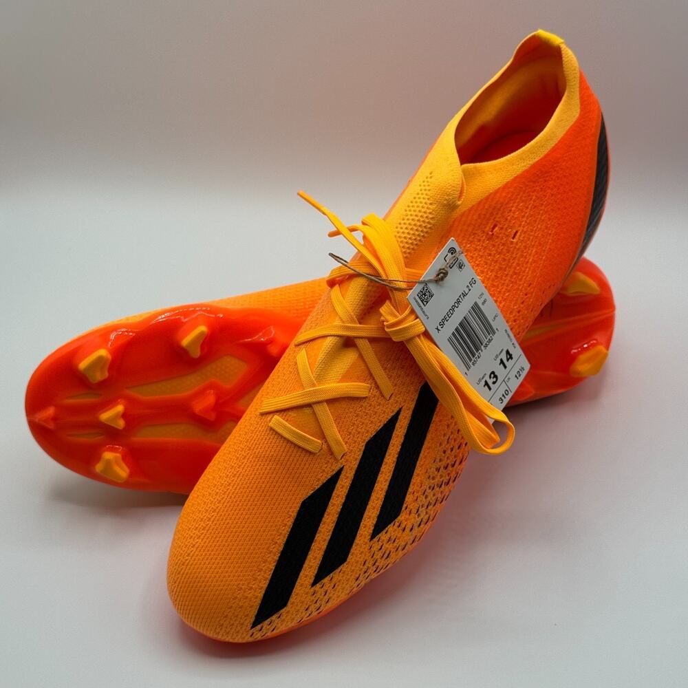 NEW Adidas X Speedportal.2 Firm Ground Soccer Cleats Orange GV9562 Size 13 Men